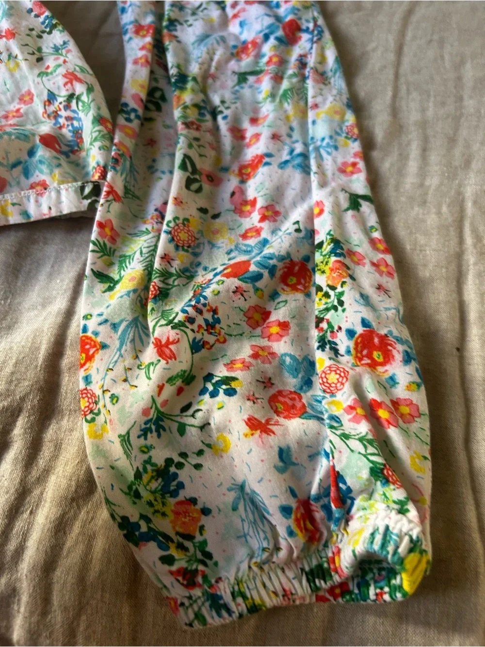 4-5t Floral Print Summer tank and pant set